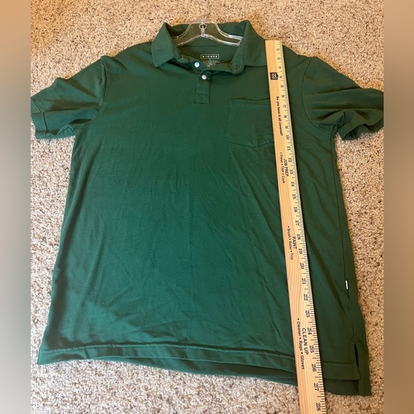 Kickee Mens Medium Green Bamboo Organic Cotton Polo Shirt - Picture 8 of 8